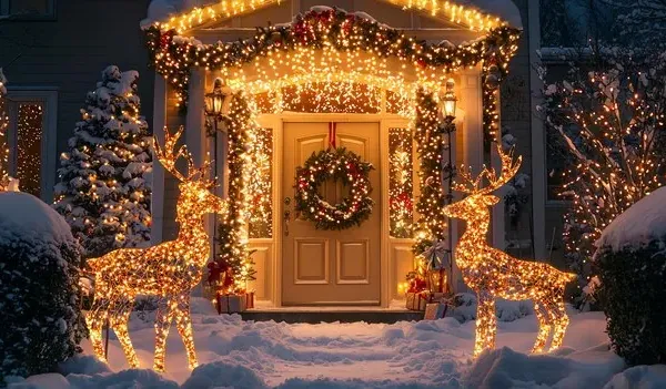 Energy savings with LED Christmas lights