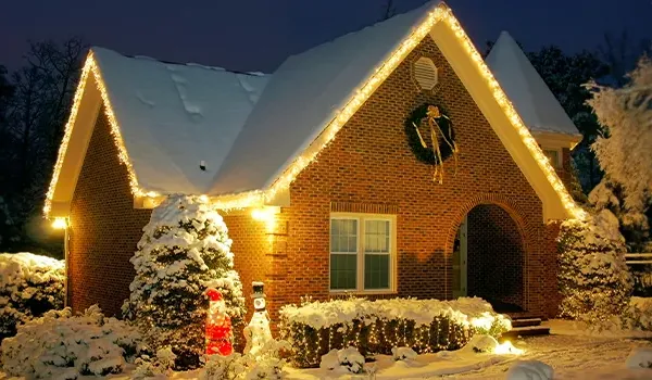 Our LED Christmas lights installation process
