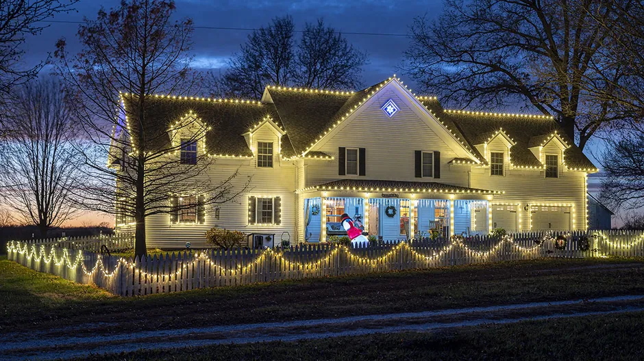Christmas light installation across Johns Creek neighborhoods