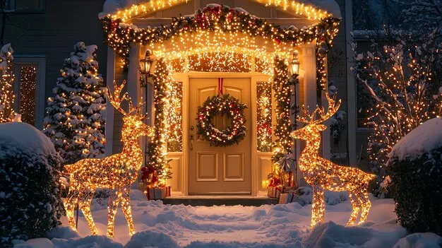 Full holiday lighting services for Sandy Springs